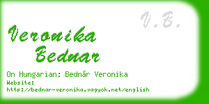 veronika bednar business card